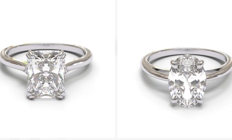 Man Made Diamond Engagement Rings