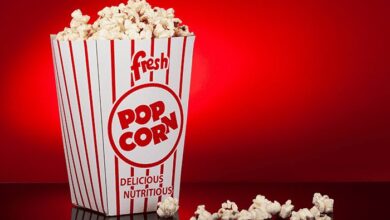 printed popcorn bags