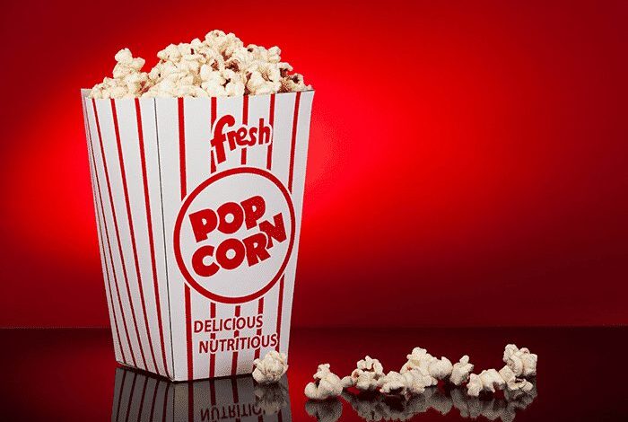 printed popcorn bags
